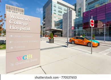 Toronto, Canada - Oct 19, 2017: The Women's College Hospital And Medical Centre In The City Of Toronto. Province Of Ontario, Canada