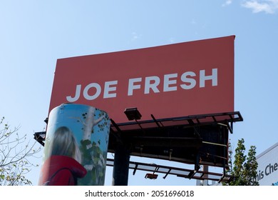 Toronto, Canada - October 2, 2021: Joe Fresh Sign At Their Headquarters In Toronto, Canada. Joe Fresh Is A Fashion Brand And Retail Chain For Canadian Food Distributor Loblaw Companies Limited.