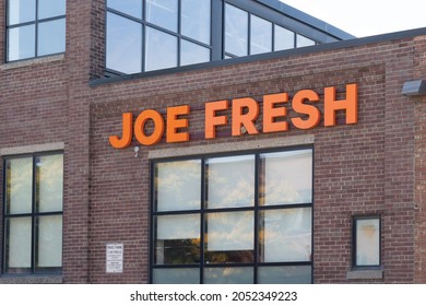 Toronto, Canada - October 2, 2021: Joe Fresh Sign At Their Headquarters In Toronto, Canada. Joe Fresh Is A Fashion Brand And Retail Chain For Canadian Food Distributor Loblaw Companies Limited.