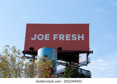 Toronto, Canada - October 2, 2021: Joe Fresh Sign At Their Headquarters In Toronto, Canada. Joe Fresh Is A Fashion Brand And Retail Chain For Canadian Food Distributor Loblaw Companies Limited.