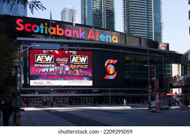 Toronto, Canada - October 2, 2022
Scotiabank Arena Formerly Known As Air Canada Centre  In Downtown Toronto 