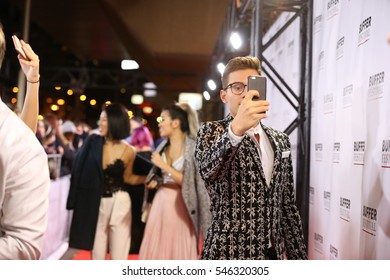 TORONTO, CANADA - OCTOBER 21, 2016: YouTube Personality Riyadh K Attends Opening Night Of BUFFER FESTIVAL, A Showcase Of YouTube Video Premieres.