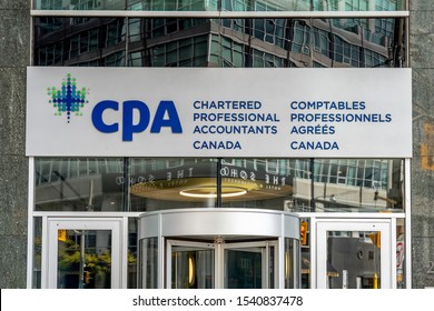 Toronto, Canada - October 24, 2019: CPA Canada head offices in 
Toronto. Chartered Professional Accountants of Canada (CPA Canada) represents the Canadian accounting profession. 