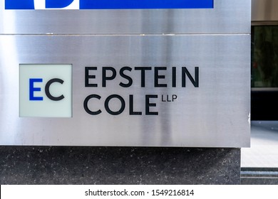 Toronto, Canada- October 24, 2019: Epstein Cole Sign In Toronto; Epstein Cole Llp Epstein Cole LLP Is The Largest Family Law Firm In Canada.