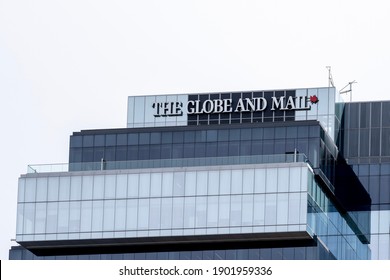 Toronto, Canada - September 12, 2020: Globe And Mail Headquarters Building In Toronto. The Globe And Mail Is A Canadian Newspaper Printed In Five Cities In Western And Central Canada.