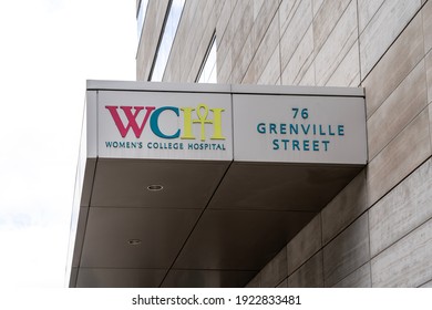 Toronto, Canada - September 29, 2020: Women’s College Hospital (WCH) Sign In Toronto.  WCH Is A Teaching Hospital In Downtown Toronto.