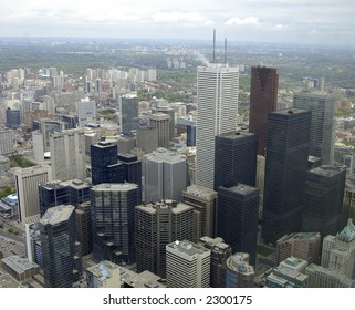 Toronto City Scape From The CNN Tower