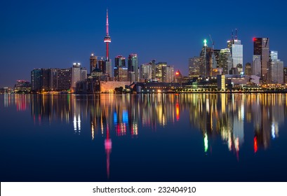 Toronto City Skyline Reflection