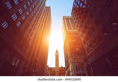 Toronto Downtown At Sunset