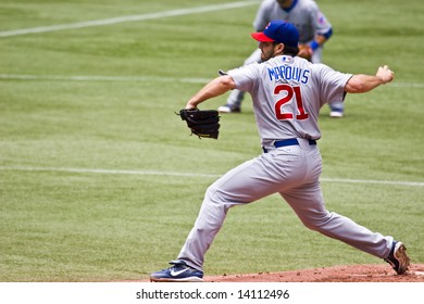 TORONTO - JUNE 14: Cubs’ Jason Marquis #21 Prepares To Pitch During The Chicago Cubs Vs. Toronto Blue Jays Game At The Rogers Centre June 14, 2008 In Toronto, Ontario. Chicago Won 6-2.