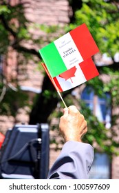 TORONTO - JUNE 2: Celebrations For Italy's 150th Anniversary On June 2, 2011 In Toronto. According To The 2006 Census Of Canada, 1,445,335 Canadians Consider Themselves To Be Of Italian Origin.