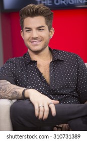 TORONTO - JUNE 25 2015: Adam Lambert Visits The Morning Show In Toronto On June 25, 2015