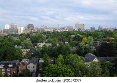 TORONTO - June 8, 2014:  Toronto Cityscape Panorama In Summer Time. Ontario, Canada