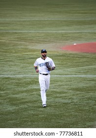 TORONTO - MAY 19: Toronto Blue Jays' Player Jose Bautista Participates In A MLB Game Against The Tampa Bay Rays At Rogers Centre On May 19, 2011 In Toronto. Toronto Won 3-2.