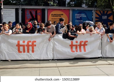 Toronto, ON, Canada - September 7 2019: Toronto International Film Festival  Public Event On King Street