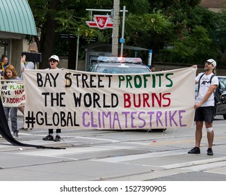 Toronto, ON/Canada - 09 27 2019: Toronto Climate Strike