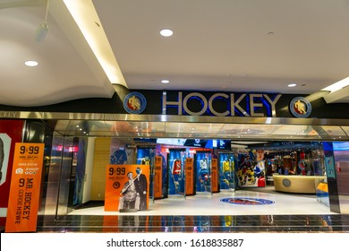 Toronto, Ontario, Canada - Jan 5 2020 - Interior Of Allen Lambert Galleria, Hockey Hall Of Fame