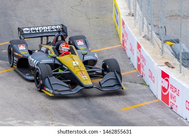 Toronto, Ontario, Canada - July 12 2019: James Hinchcliffe (5) -  2019 Honda Toronto Indy