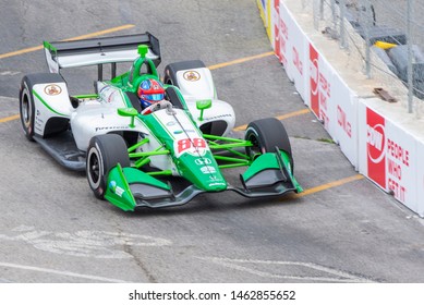 Toronto, Ontario, Canada - July 12 2019: Colton Herta (88) - 2019 Honda Toronto Indy