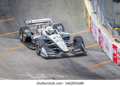 Toronto, Ontario, Canada - July 12 2019: Simon Pagenaud (22) - 2019 Honda Toronto Indy