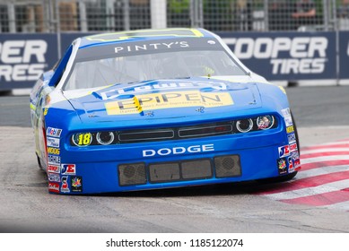 Toronto, Ontario, Canada - July 14 2017:  Alex Tagliani Competing In The 2017 Pinty's Grand Prix Of Toronto At Exhibition Place