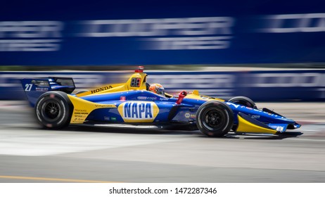 Toronto, Ontario, Canada - July 14 2019: Alexander Rossi At Speed - 2019 Honda Toronto Indy