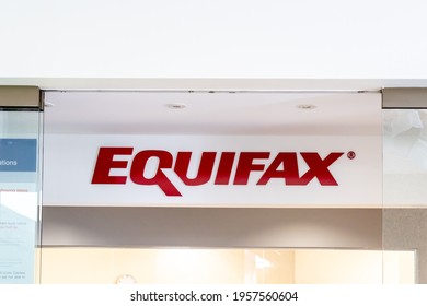 Toronto, Ontario, Canada - July 31, 2019: Sign Of Equifax At Equifax Head Office In Toronto. Equifax Inc. Is A Consumer Credit Reporting Agency.