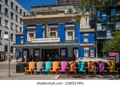 Toronto, Ontario, Canada - June 18, 2022: Royal Alexandra Theatre With People Walking By On A Weekend Afternoon In Downtown Toronto