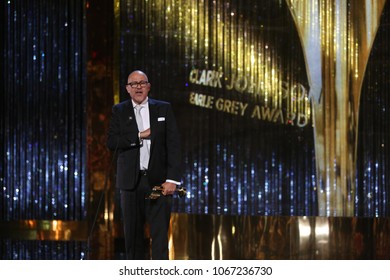 TORONTO, ONTARIO, CANADA - MARCH 11, 2018: Clark Johnson, Winner Of Earle Grey Award, At Canadian Screen Awards. 