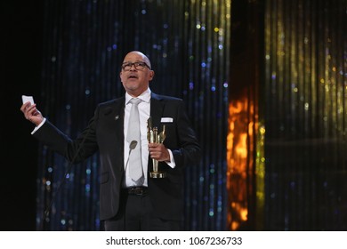 TORONTO, ONTARIO, CANADA - MARCH 11, 2018: Clark Johnson, Winner Of Earle Grey Award, At Canadian Screen Awards. 