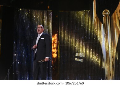 TORONTO, ONTARIO, CANADA - MARCH 11, 2018: Clark Johnson, Winner Of Earle Grey Award, At Canadian Screen Awards. 