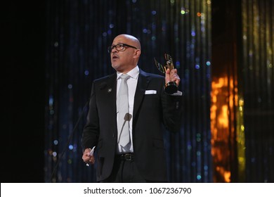 TORONTO, ONTARIO, CANADA - MARCH 11, 2018: Clark Johnson, Winner Of Earle Grey Award, At Canadian Screen Awards. 