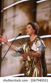 TORONTO, ONTARIO, CANADA - MARCH 11, 2018: Tatiana Maslany, Star Of Orphan Black, At Canadian Screen Awards. 