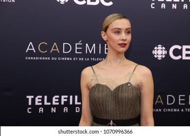 TORONTO, ONTARIO, CANADA - MARCH 11, 2018: Sarah Gadon At Canadian Screen Awards. 