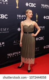 TORONTO, ONTARIO, CANADA - MARCH 11, 2018: Sarah Gadon At Canadian Screen Awards. 