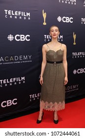 TORONTO, ONTARIO, CANADA - MARCH 11, 2018: Sarah Gadon At Canadian Screen Awards. 