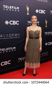 TORONTO, ONTARIO, CANADA - MARCH 11, 2018: Sarah Gadon At Canadian Screen Awards. 