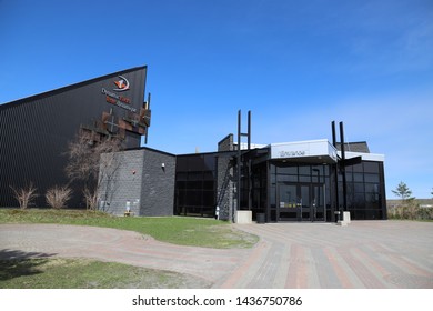 Toronto, Ontario, Canada: May 2019: The Big Nickel Museum In Sudbury & Dynamic Earth Science Museum In Sudbury Canada