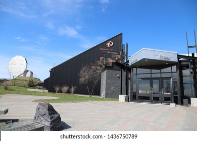 Toronto, Ontario, Canada: May 2019: The Big Nickel Museum In Sudbury & Dynamic Earth Science Museum In Sudbury Canada