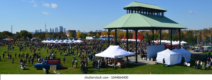Toronto, Ontario, Canada on January 24, 2011.  Woodbine Park is the events central in the east side of the city where almost every weekend is filled with crowd of people enjoying food and music. 