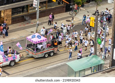 Toronto, Ontario - September 5, 2022 : Canadian Union Of Public Employees, CUPE Local 79, In The Labour Day Parade On Queen Street West
