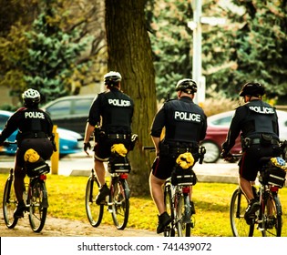 Toronto Police On Bicycle