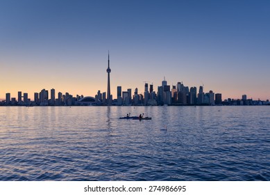 Toronto Skyline In The Dusk