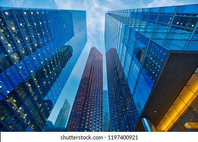 Toronto Skyline In Financial District