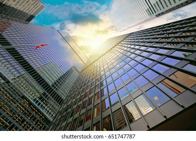 Toronto Skyline In Financial District