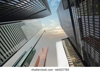 Toronto Skyline In Financial District