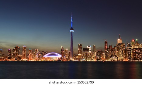 Toronto Skyline At Night 