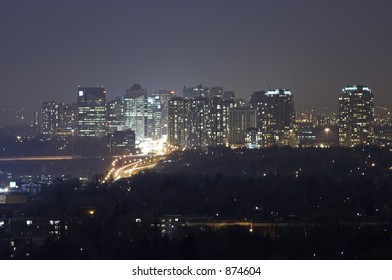 The Toronto Skyline At Night.