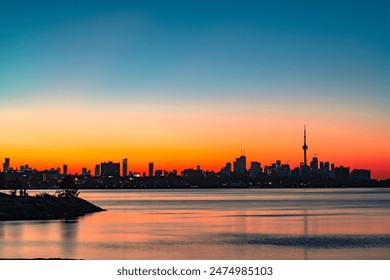 Toronto skyline and the sunrise in summer 2024 - Powered by Shutterstock