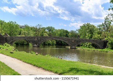 Toronto: Stone Bridge Across The Humber River